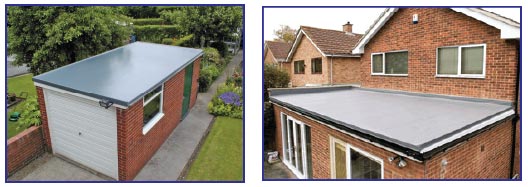 GRP Fiberglass Flat Roof